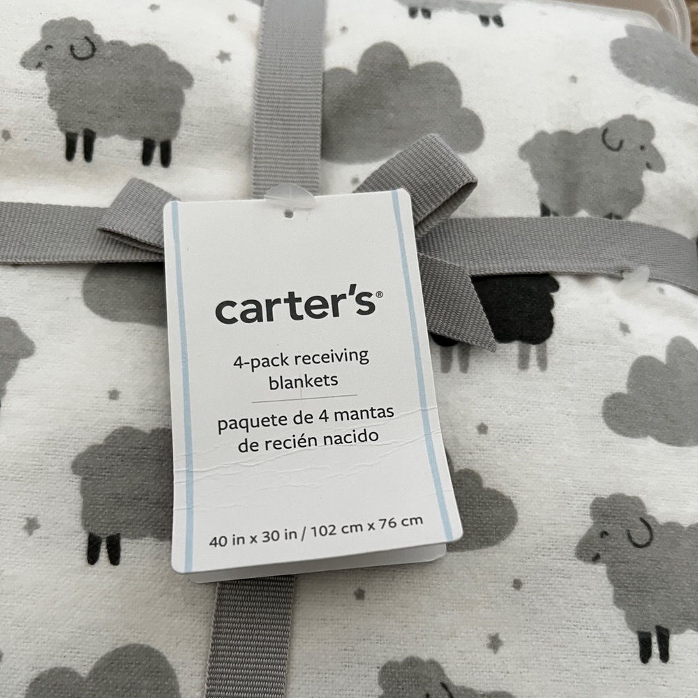 Carter’s 4 pack receiving blankets